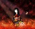 Адская девочка мультсериала. Энма ай в кимоно. Адская девочка / Jigoku Shoujo. Энма ай арт.
